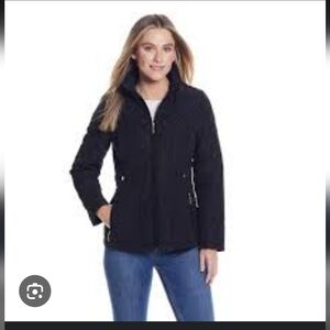 Gallery Women's Purple Quilted Jacket Size Large Exellent Condition